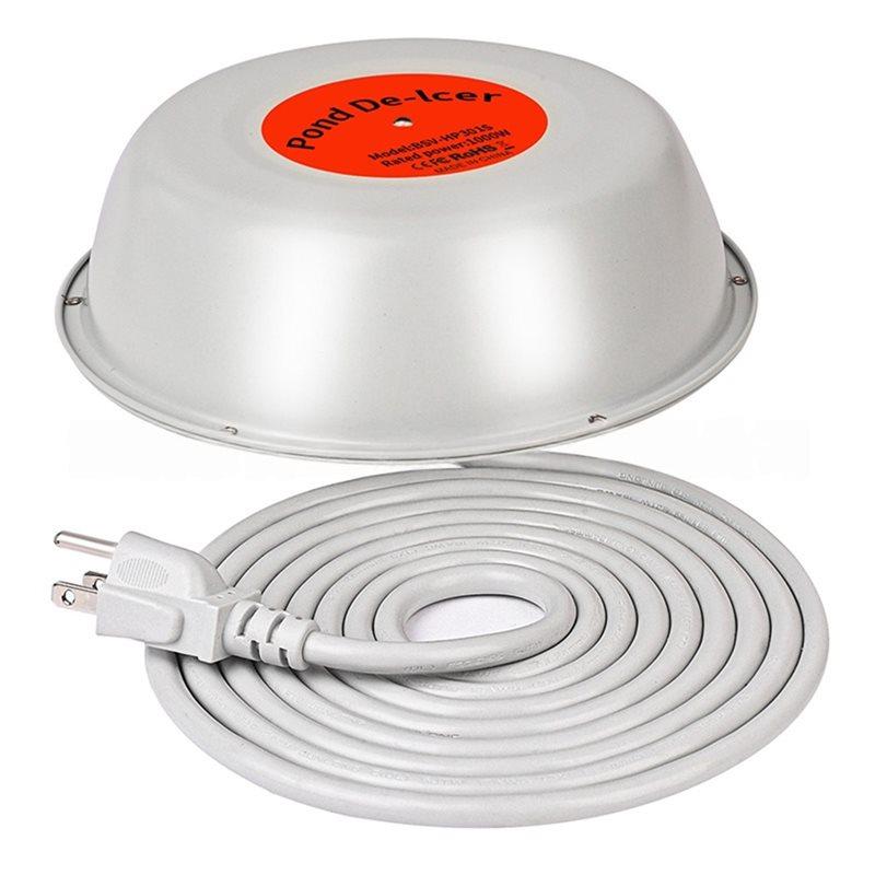 

Auto On/OFF 1000W Floating Pond Deicer Heater With Thermostat-Control, LED Indicator, And US Power Plug US PLUG белый