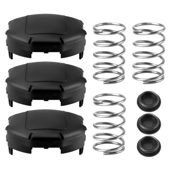 X472000070 Trimmer Head Cap Weed Trimmer Speed Feed 400 Cap with Spring Replacement String Spool Cover for Echo Weed Eater SRM-225 SRM-230 PAS-225