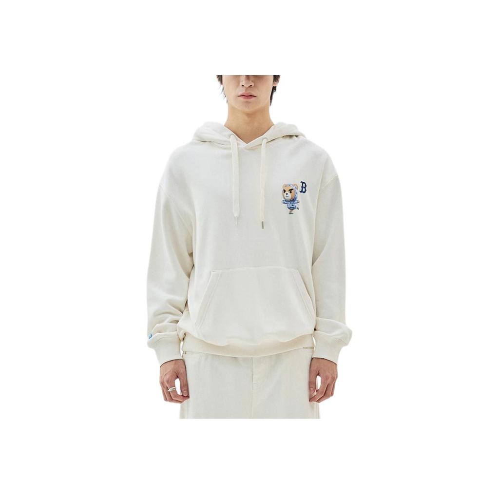 New MLB Frown Bear Series Sweatshirt Unisex Dark Cream 3AHDE0136-43CRD