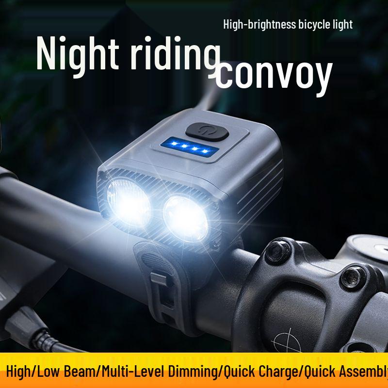 

Rechargeable High Lumen Mini Bicycle Headlight for Night Riding