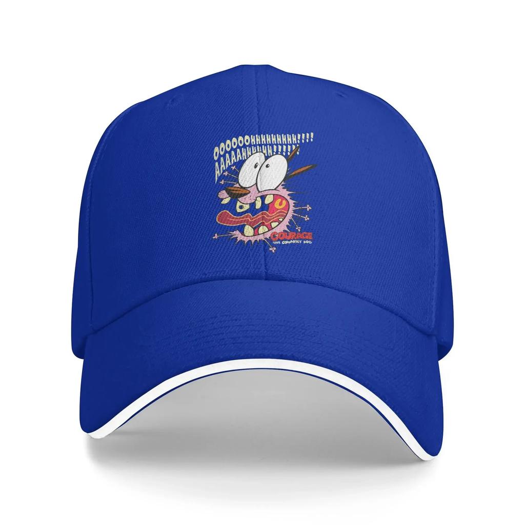 Courages Cowardly Dog Baseball Cap Tv Series Fashion Unisex Adult Trucker Hat Sunscreen Design Kpop Rock Baseball Caps Gift