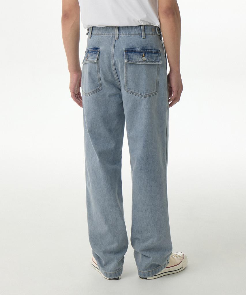 MUSINSA STANDARD Denim Fatigue Pants [Sky Blue]