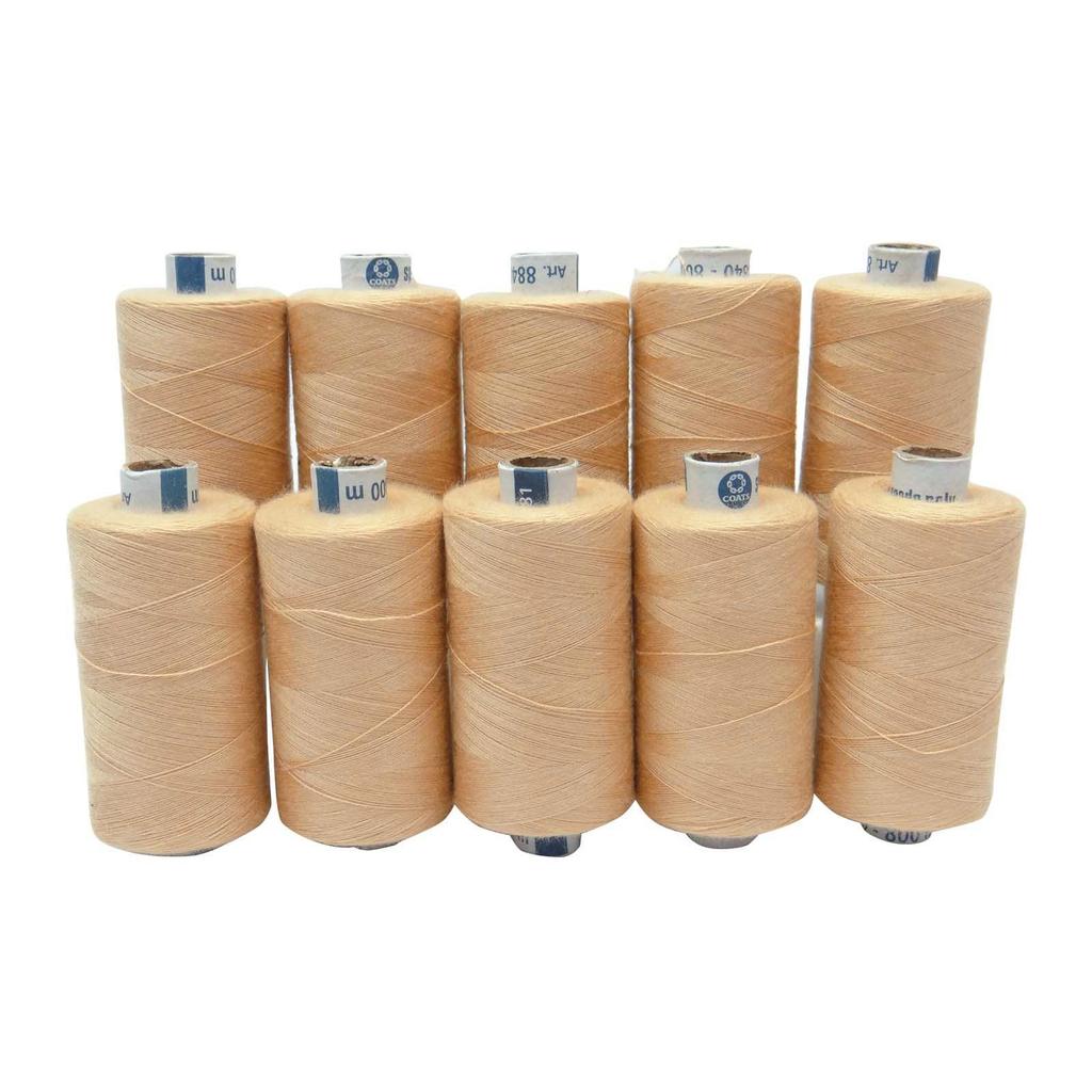 Overlock-Nähspule, Handmaschine, Polyester, kastanienbraun, Röhre, Serger, 800 Meter