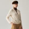 Zhaojun Women's Fall/Winter 2025 Thickened Cable Knit Cashmere Cardigan