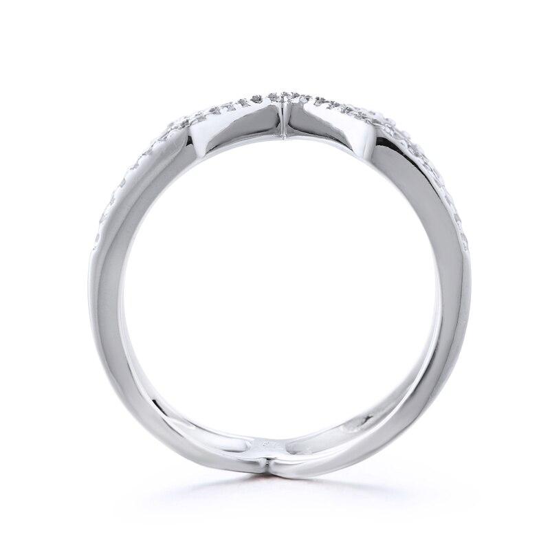 925 Sterling Silver Rings For Women Cute Cystal Zircon Round Geometric Stackable Rings Fashion Party Gifts Fine Jewelry