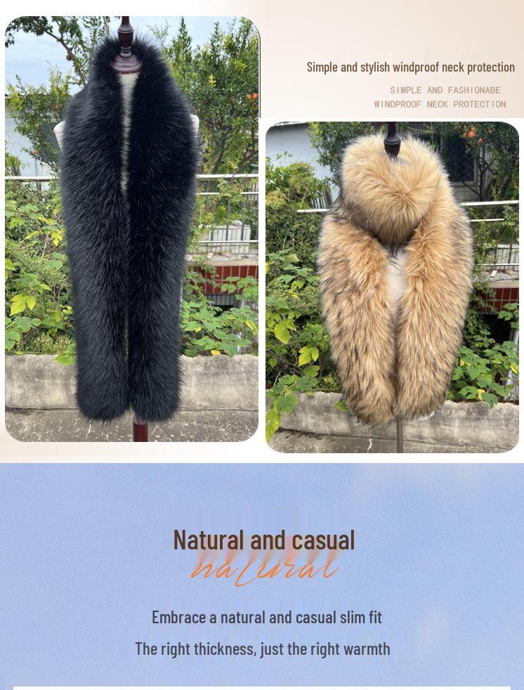 Winter Veelzijdige Faux Fur Sjaal - Warme Furry Nekwarmer voor Dames