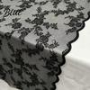 Black Lace Table Coffee Cover Runner White & Runner French Vintage for Table Shoe Cabinet Dining Long Rectangular Decorative