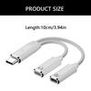 2 IN 1 Type C Splitter to Type C USB C Headphone Sound Adapter Charging Cable Replacement For Mobile Phone Tablet