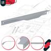 Kotarbau® Modern Aluminum Silver Edge Furniture Handle 256 / 276 Mm Set Of 10