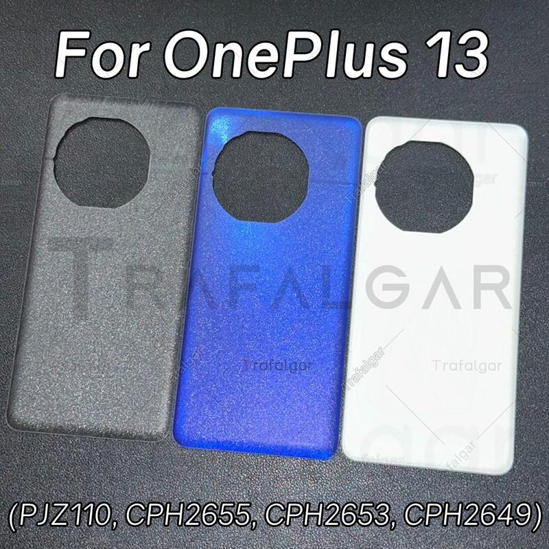 Zadní kryt baterie pro Oneplus 13 5G Zadní kryt Skleněný panel Náhradní díl s lepicí nálepkou CPH2655 CPH2653 CPH2649