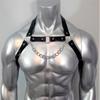 Gay Fetish Sexy Rave Mens Chest Harness Belt Men Gay Gothic Half Body Bondage Lingerie Adjustable Harness Cosplay Costume