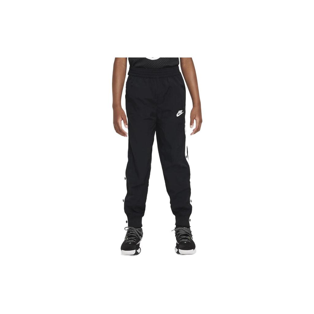 Nike Logo Cuffed Casual Knit Sports Pants Kids bottoms Black DQ8950-010