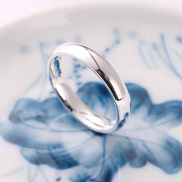 Multicolor Polished Stainless Steel Ring: 4mm-8mm Wide Gold, Silver, Black & Blue Ball Arc Design for Couples