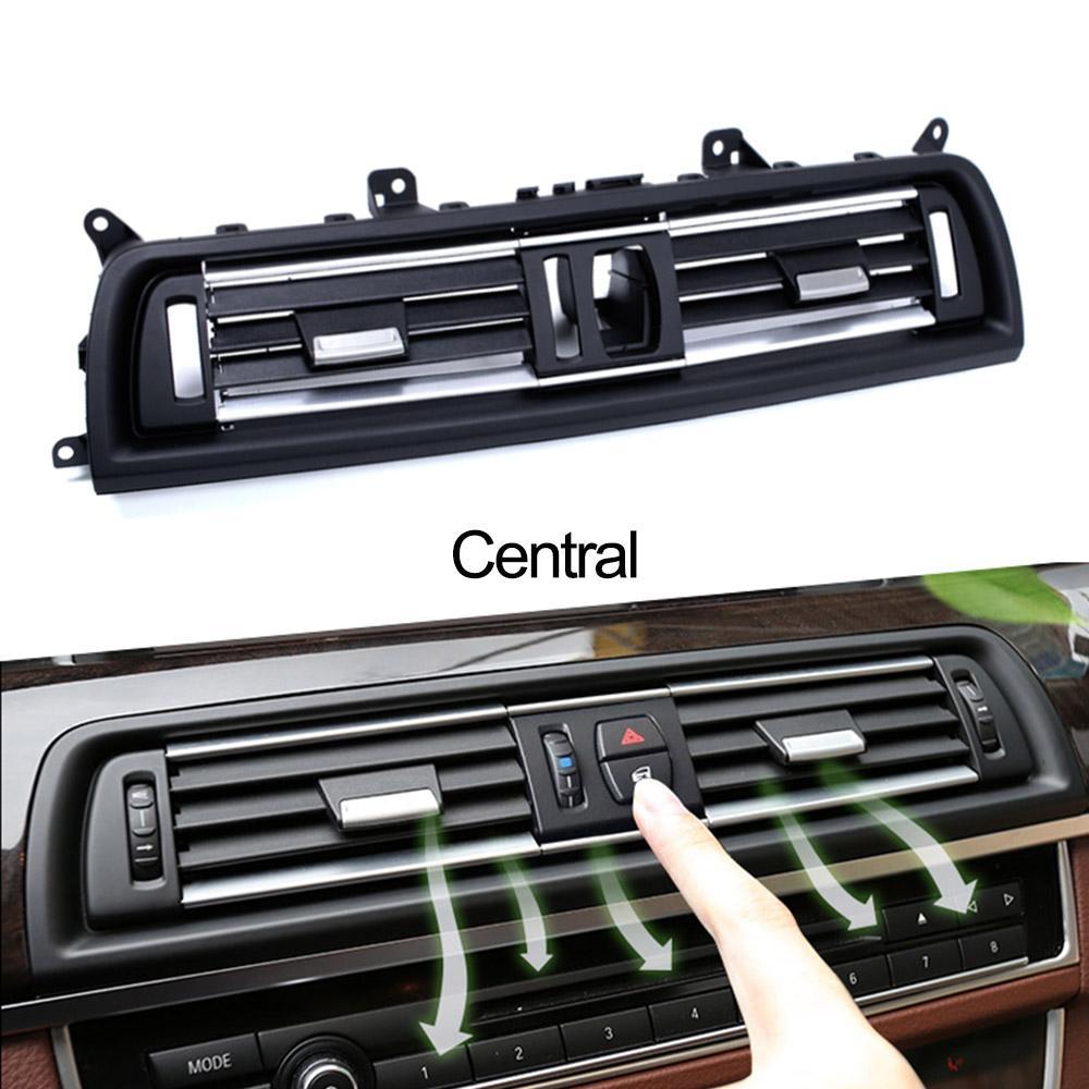 LHD Front Dash Left Center Right Chrome Air Conditioner Ac Vent Wind Outlet Grill Panel For BMW 5 Series F10 F11 523 525 528 530