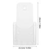 4 Pcs Acrylic Brochure Holder Display Stand Clear Plastic Note Holder Trifold Leaflets Pamphlet Flyer Desk Accessories Ganizer