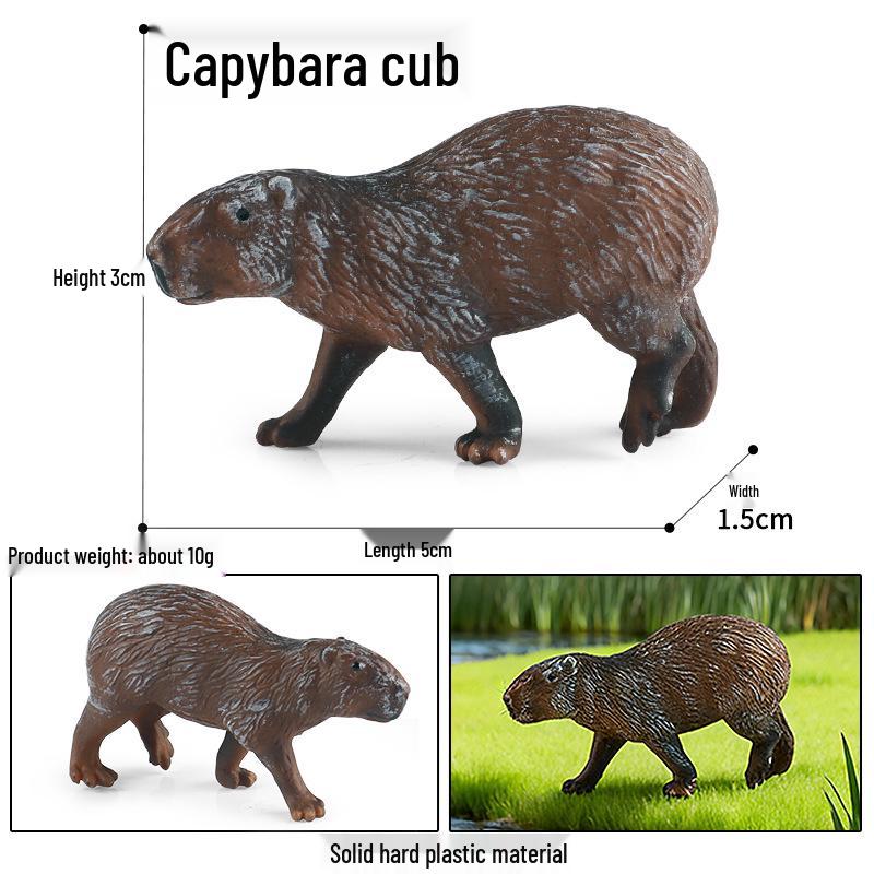 Capybara Cub Toy: Cross-Border Cognitive Simulation Model for Kids - Dashboard & Desktop Cake Ornament.