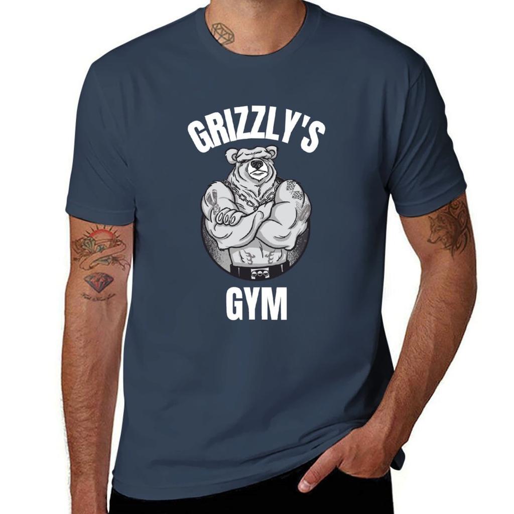 Grizzlys Gym Fitness Bodybuilding Bear Grizzly Bears Tshirt T Shirts For Unisex Pack White Tshirt