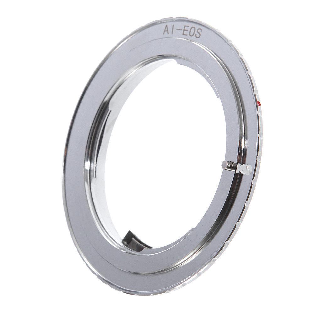 Focus Infinity AF Confirm Lens Adapter 9th Gen for Nikon AI Lens Compatible For Canon EOS Cameras 5D Mark II/III 6D 7D Mark II