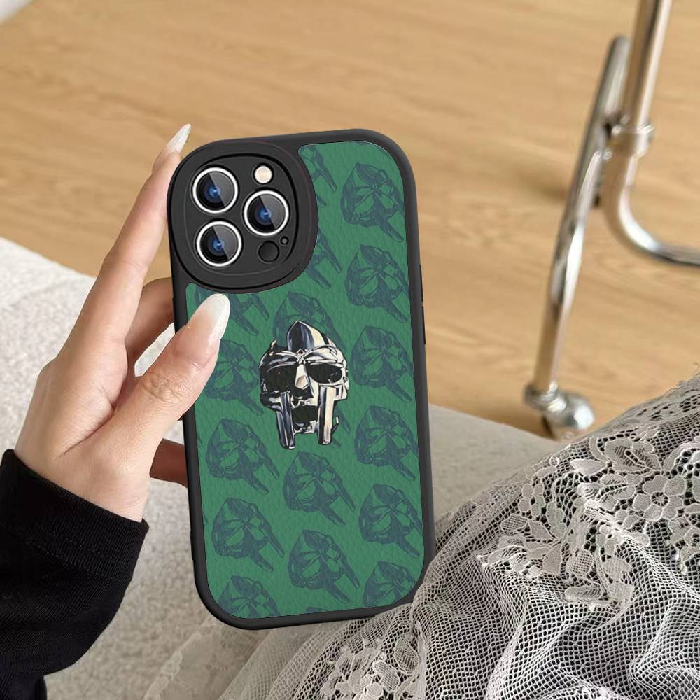 Underground Hip Hop M-MF-DOOM For IPhone 16 15 14 16E 13 12 11 Pro Max Plus Phone Leather Case