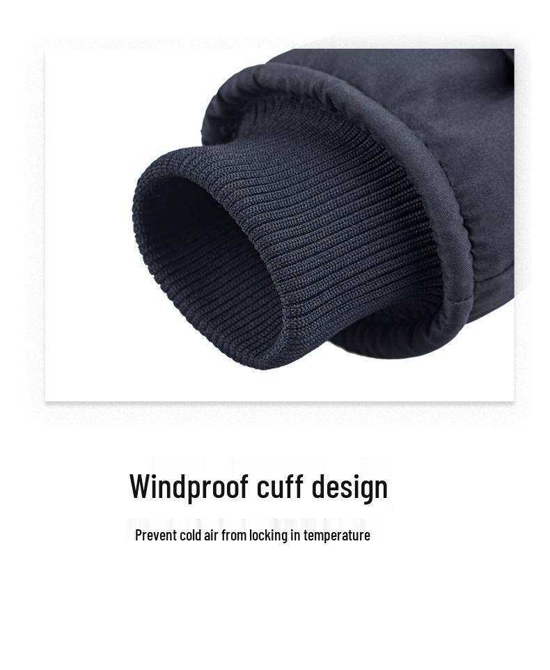 Ski & Cycling Warm Touchscreen Winter Windproof Gloves: Thickened Fleece-Lined Gloves for Outdoor Activities