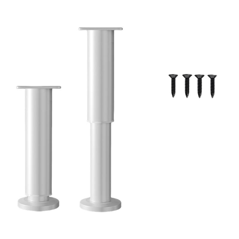 Packung mit 2 verstellbaren Stahlmöbelbeinen Sofabeine Couchbeine Stoßdämpfende Fußpolster für Schreibtische Sofas Regale & Kommoden