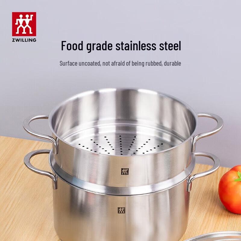 Zwilling NovaPlus 24cm Stainless Steel Steamer Pot Set
