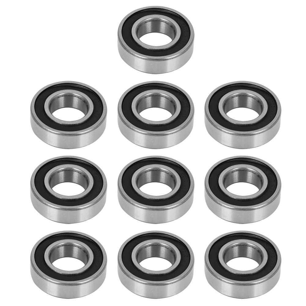 10PCs Ball Bearing 6205‑2RS High‑Speed Rubber Cover for Mechanical Automotive Motor