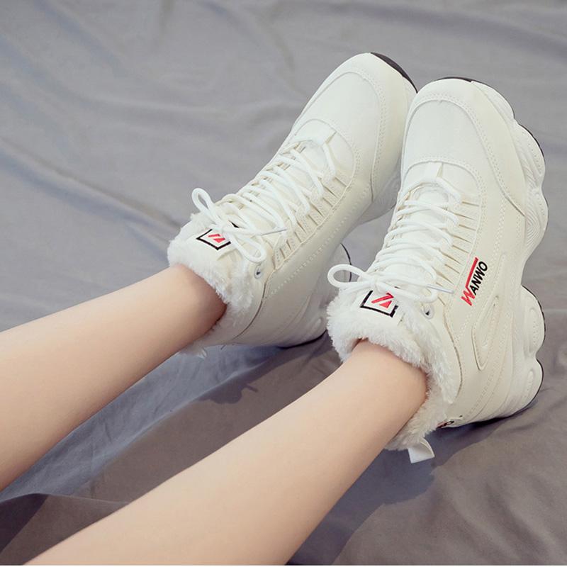 warm lined vulcanised flatform trainers