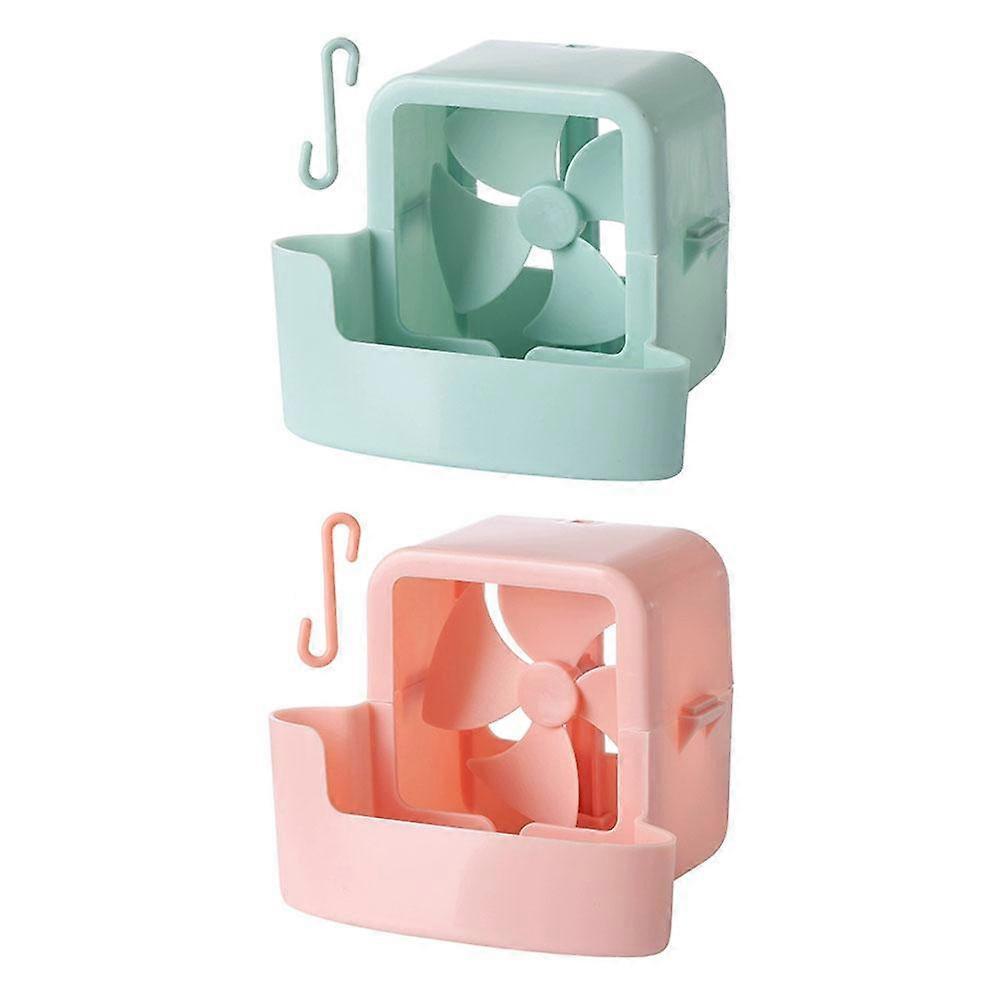 Hanging Ice Cooling Fan No Drill Mount Space Saving Quiet Home Office