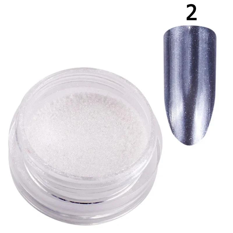 Ultrafine Rose Gold Nail Powder Mirror Nails Glitter Powders Chrome Pigment Womens Fashionable Sexy Nailing Art Accessories серый