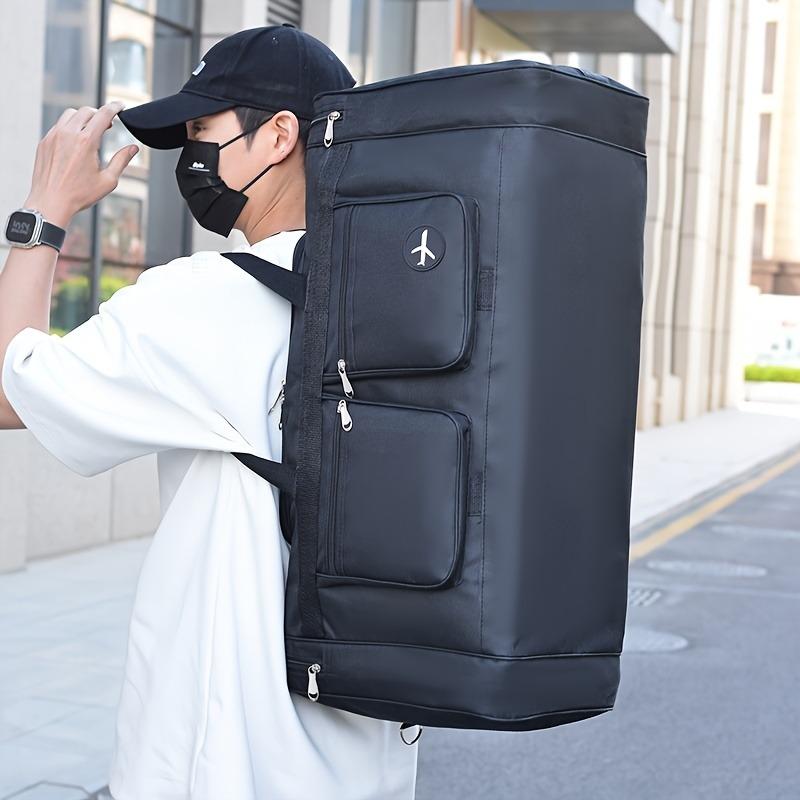 Large Capacity Travel Duffel Bag - Durable Nylon Casual Style with Multiple Compartments & Pockets, Adjustable Shoulder Strap