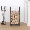 VidaXL Portant de bois chauffage anthracite 40x30x80 cm, support à bûches de cheminée, support à bûches, support à bûches 864227