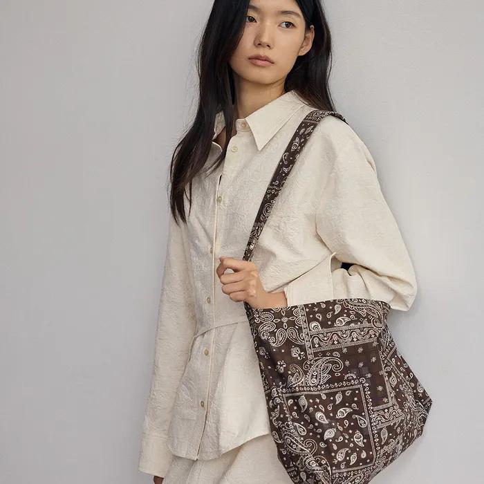 Check Paisley Big hobo Bag_3color