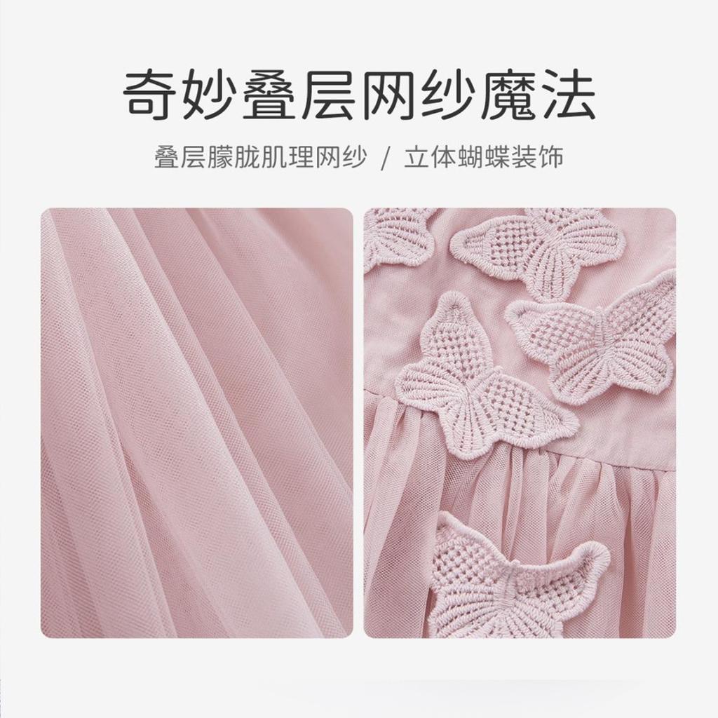 David Bella Girls' Dress Summer Dress Children's Dress Baby Princess Dress Puff Dress Performance Dress