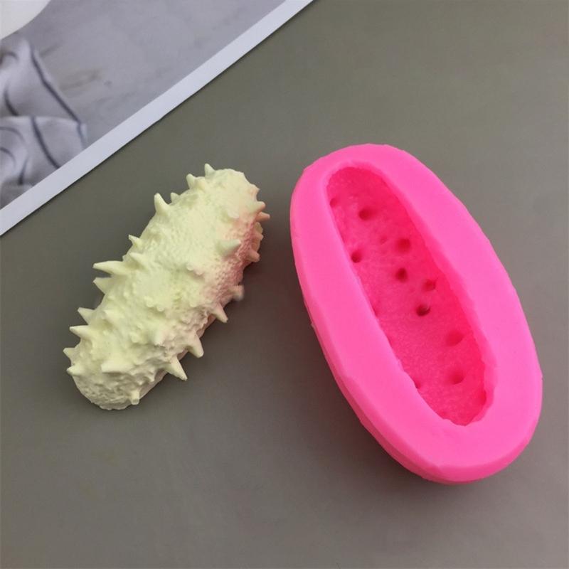 Fondant Molding Tool Flexible Silicone Cake and Cupcake Decorating Mold Cucumber/Abalone Shaped Dessert Making Mold