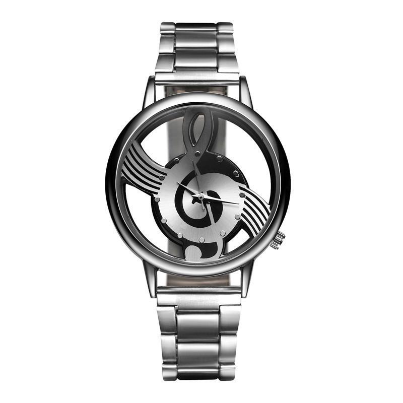 Orologio Unisex Creativo con Nota Musicale per Studenti e Coppie