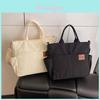 Canvas Tote Bag With Zipper Closure For Daily Commute And Casual Use