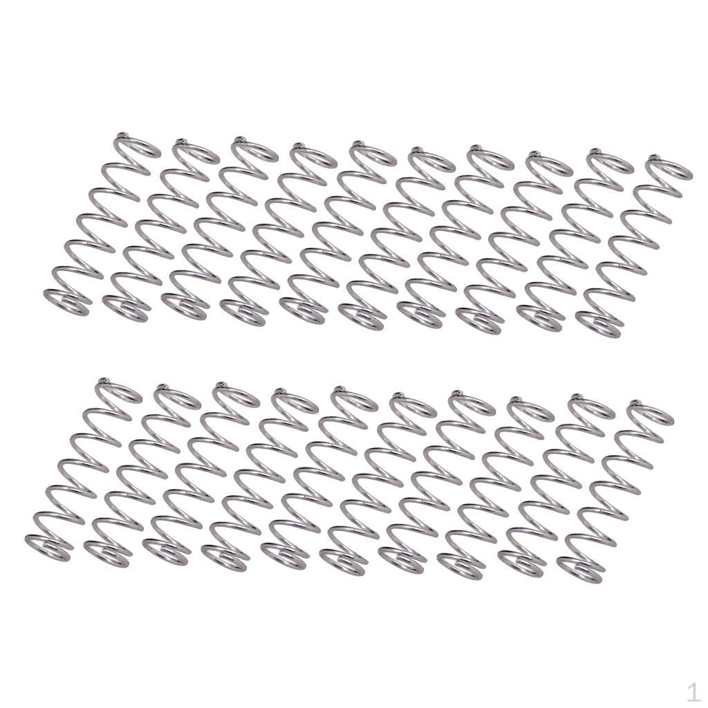 20 Pack 16mm Short Straight Humbucker Pickup Springs For Guitar Bass Pickups And Bridge Saddles