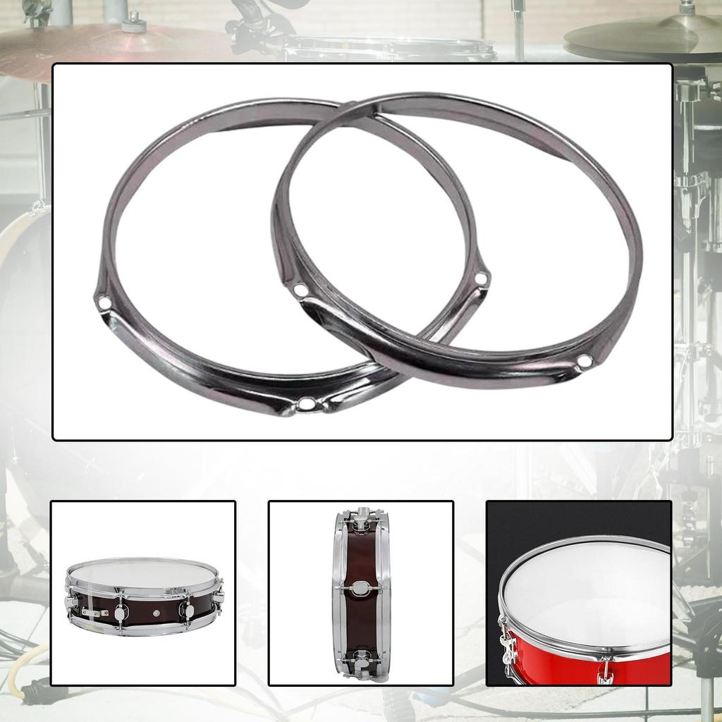 Bass Drum Hoops Batter 6 Hole Portable Percussion Sturdy Repairing Supplies Components for