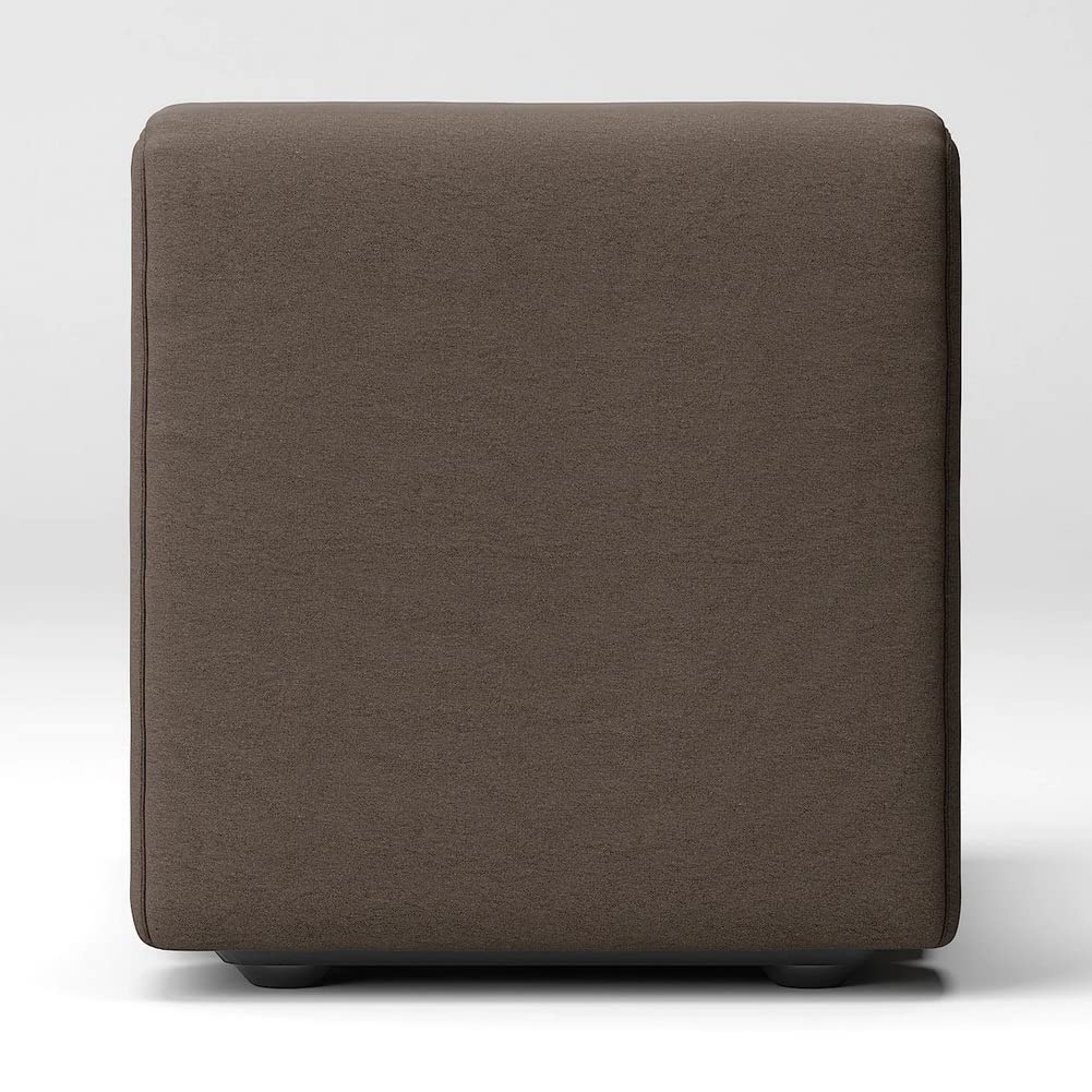 MUJI Brown Small Washed Cotton Canvas Cover for Armless Unit Sofas (Product Code: 82584509)