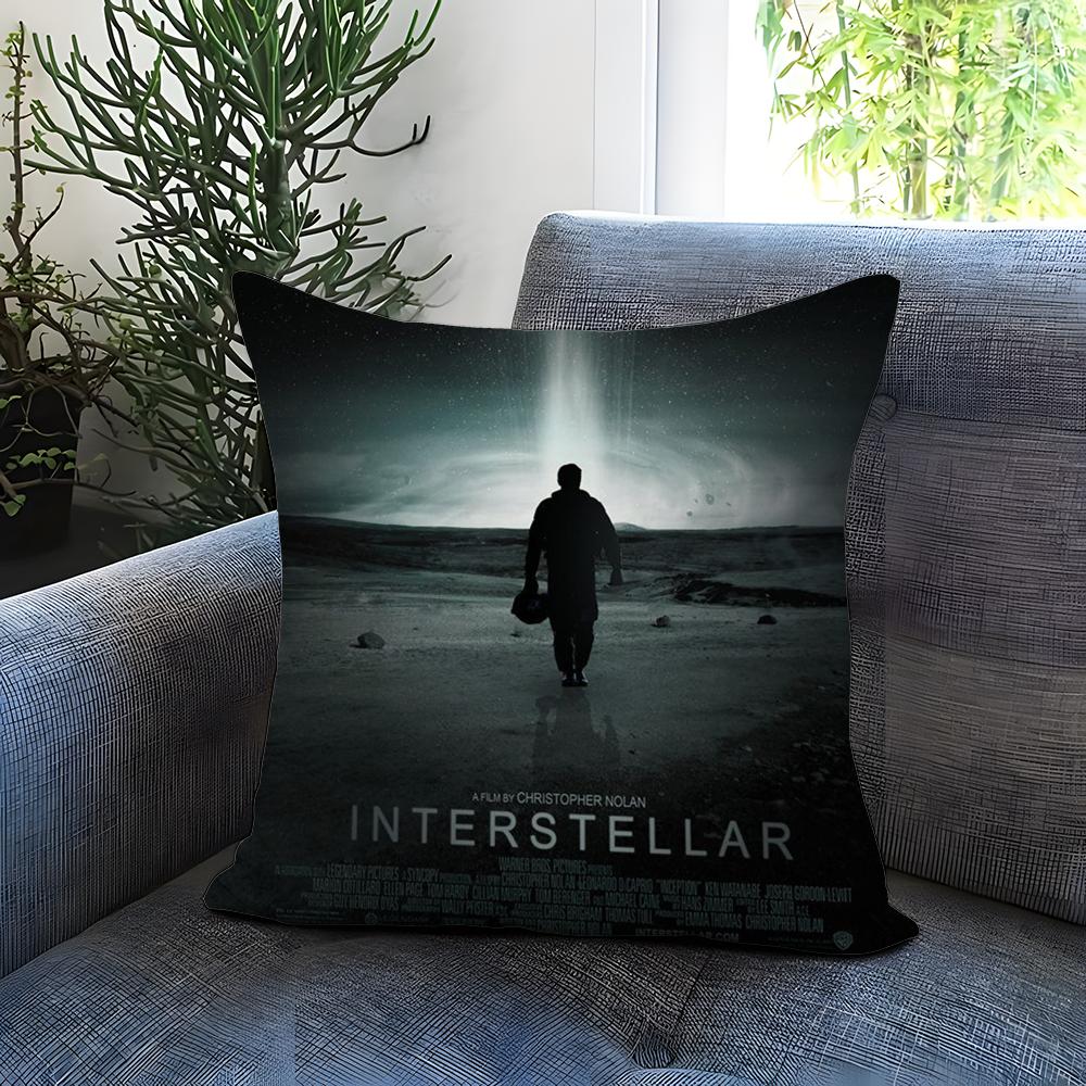 Movie I-InterstellarS Cushion Cover Comfortable Reversible Pillow Cover Ideal for Car Sofa Bedroom & Beyond