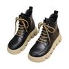The New Martin Boots Women's Shoes Are Fashionable and Casual Ankle Boots with Fleece Lace-up Thick-soled Boots