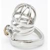 CHASTE BIRD Male Stainless Steel Cock Cage Penis Ring Chastity Device Catheter with Stealth New Lock Adult  Belt Sex Toy A275