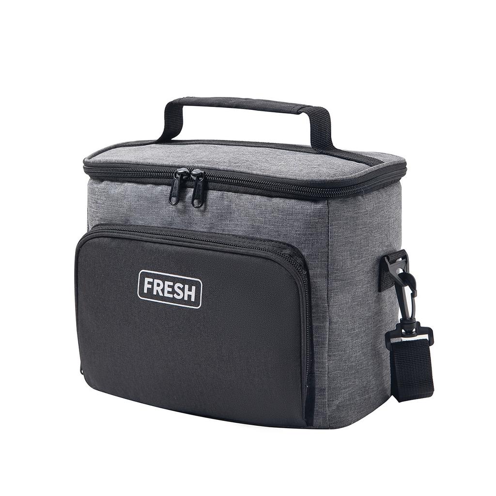 Lunch Bag for Adults - Cloth Thermal Lunch with Crossbody Strap and Handles
