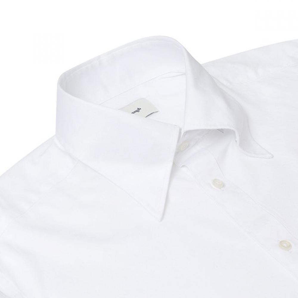 Vanbrough Solid Italian Regular Collar White Slim Shirt Bzrsl1 105wh