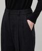 MUSINSA STANDARD WOMAN Women'S Wool Flannel Two-Tuck Wide Slacks [Charcoal Gray]