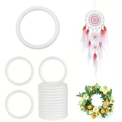 10 Stück Kunststoff Traumfänger Windspiele Zubehör DIY Kunststoffring DIY Bastelarbeiten 60/85/100/110/130mm