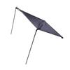 Sedia da Spiaggia Parasole Regolabile Pieghevole Portatile Sedia da Campeggio Tenda da Sole per Campeggio Pesca Picnic a Bordo Piscina Nero