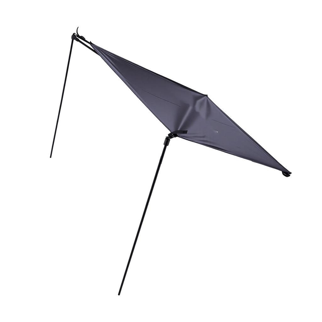 Sedia da Spiaggia Parasole Regolabile Pieghevole Portatile Sedia da Campeggio Tenda da Sole per Campeggio Pesca Picnic a Bordo Piscina Nero