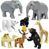 Medieval Zoo Building Blocks Character Accessories Mounts Animals Deer Elephants Camels Wolves Warhorses Bricks Toy Gifts K080